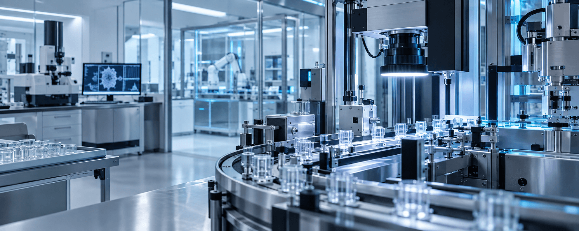 High-precision automated medical technology production line